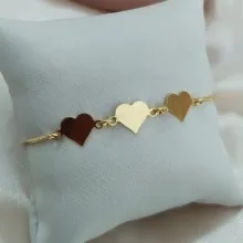 PULSEIRA REGULAVEL VENEZIANA 3 PLACAS DE FORAÇÃO FIXA PULSEIRA REGULAVEL VENEZIANA 3 PLACAS DE FORAÇÃO FIXA