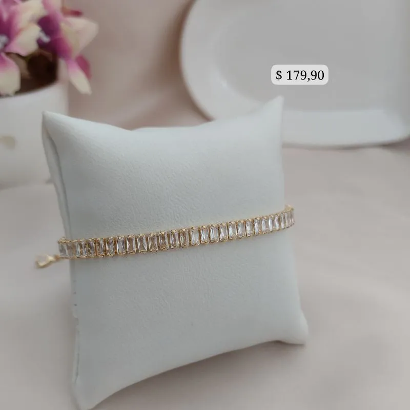 PULSEIRA RIVIERA RETANGULAR REGULÁVEL PULSEIRA RIVIERA RETANGULAR REGULÁVEL