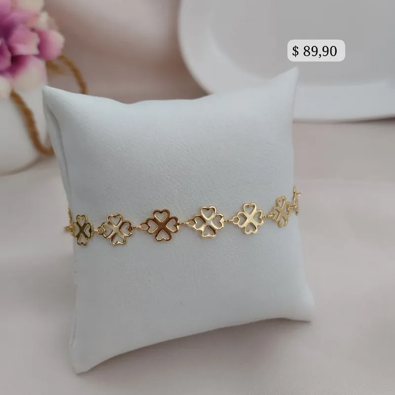 PULSEIRA TODA EM TREVO VAZADOS PULSEIRA TODA EM TREVO VAZADOS