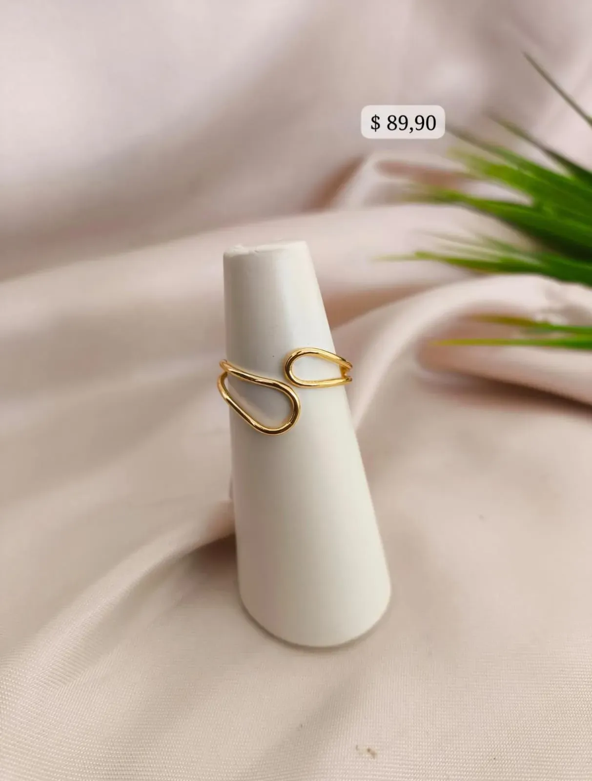 ANEL DUPLO REGULAVEL COM PONTAS ARREDONDADAS FINAS