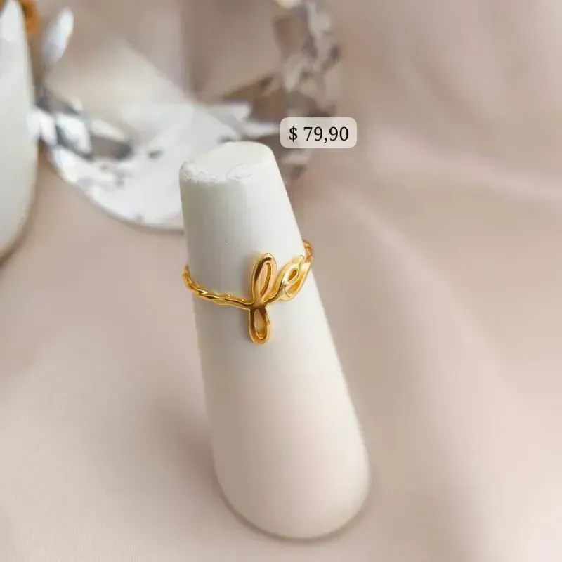 ANEL TORCIDO COM NOME FE