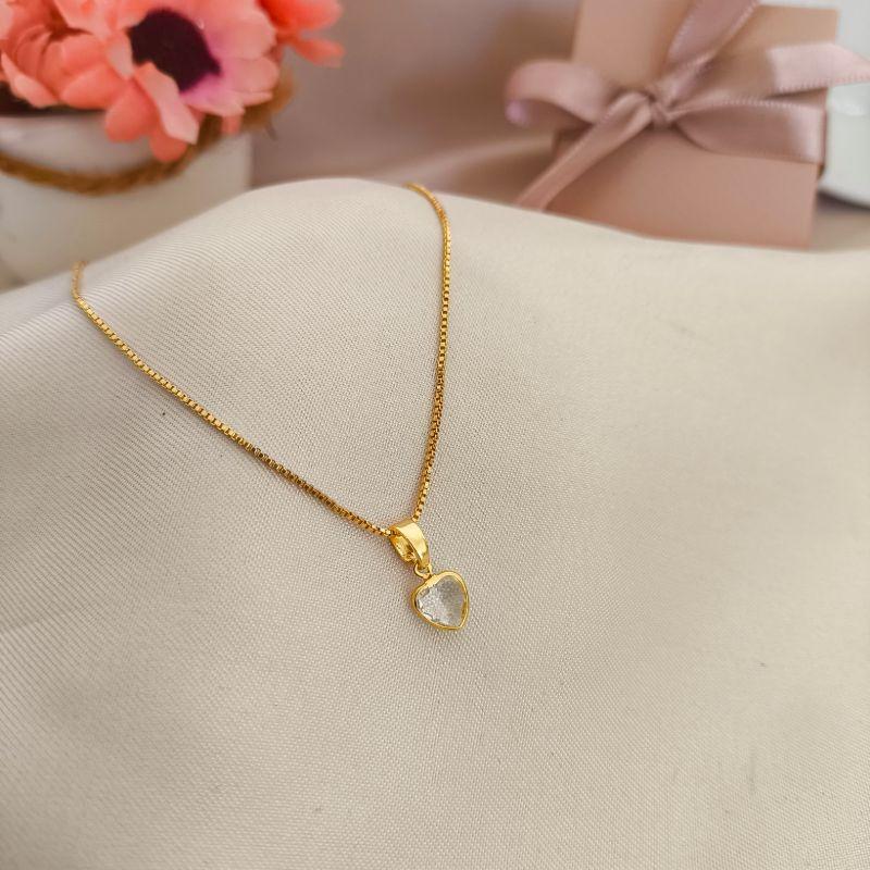 COLAR PONTO DE LUZ CORAÇÃO