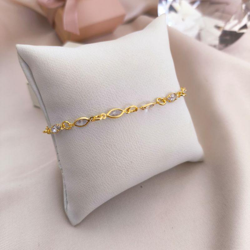 PULSEIRA TODA COM PEDRAS DE ZIRCONIA OVAIS PULSEIRA TODA COM PEDRAS DE ZIRCONIA OVAIS