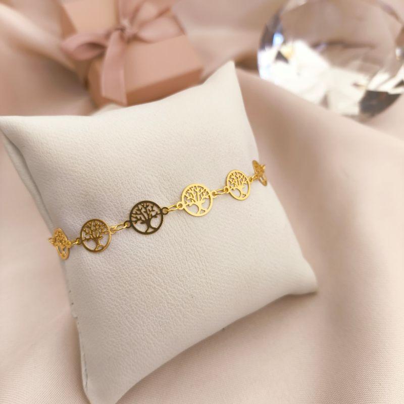 PULSERIA TODA COM PLACAS DE ARVORE DA VIDA VAZADA PULSERIA TODA COM PLACAS DE ARVORE DA VIDA VAZADA