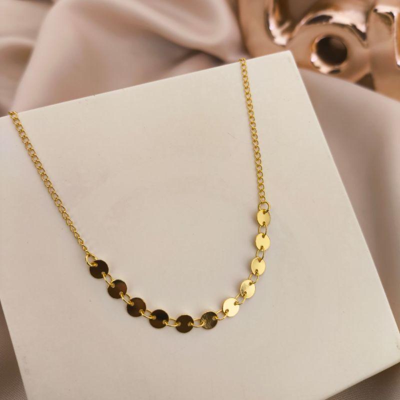 TORNOZELEIRA COM PLACAS REDONTAS CHATADAS