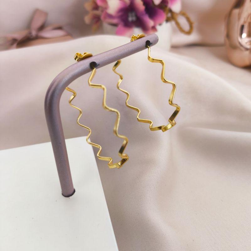 ARGOLA ONDULADA LISA