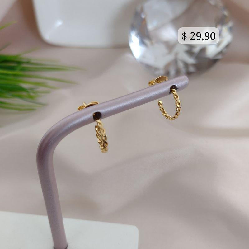 ARGOLA TRANCADA LISA VAZADA P ARGOLA TRANCADA LISA VAZADA P