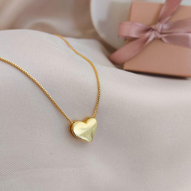 COLAR COM CORAÇÃO EM 3D COLAR COM CORAÇÃO EM 3D