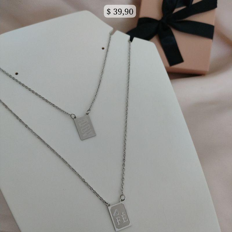 ESCAPULARIO FE E FRASE ELO PORTUGUES AÇO