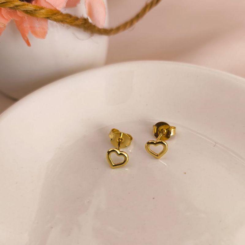 BRINCO CORAÇÃO VAZADO LISO