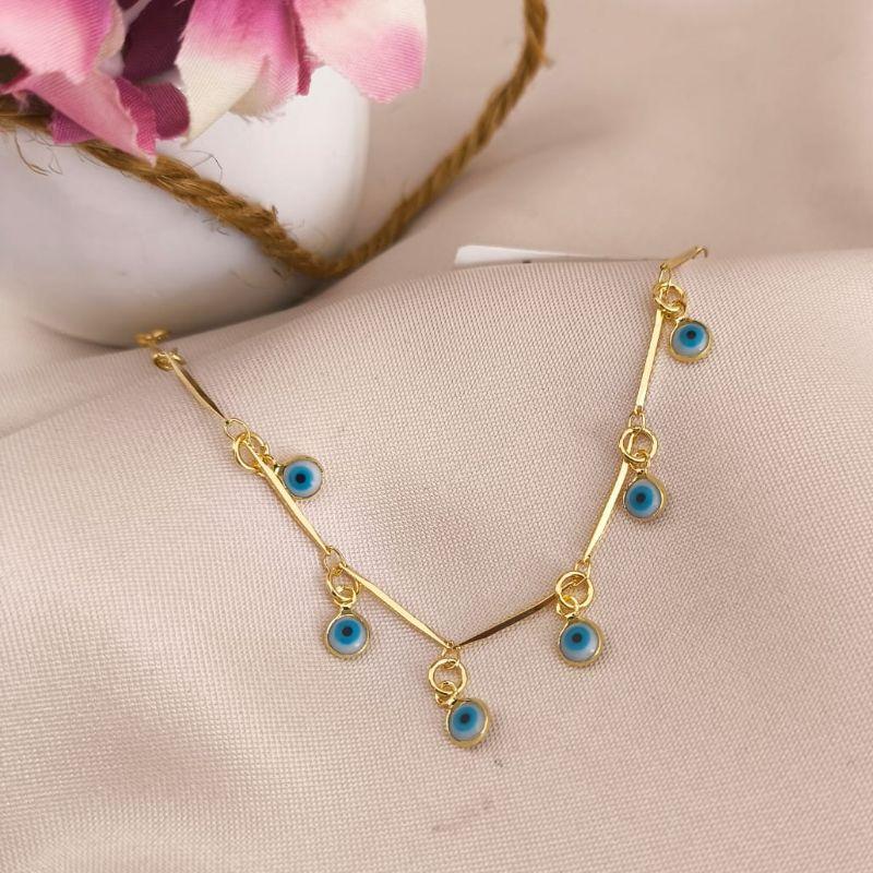 PULSEIRA DE BASTÃO COM OLHO GREGO PENDURADOS PULSEIRA DE BASTÃO COM OLHO GREGO PENDURADOS