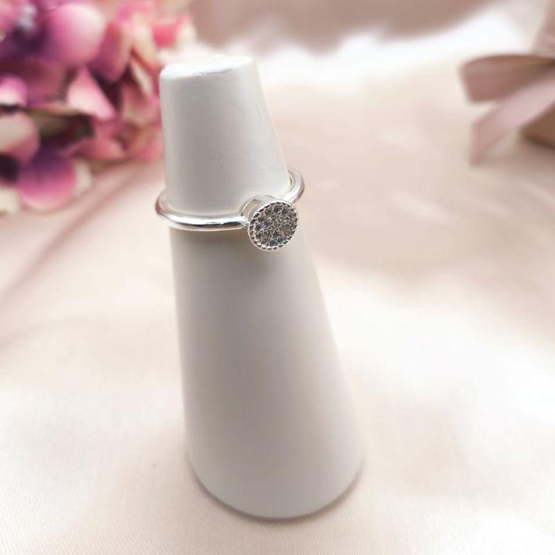 ANEL CHUVEIRINHO REDONDO CRAVEJADO EM MICRO ZIRCONIA