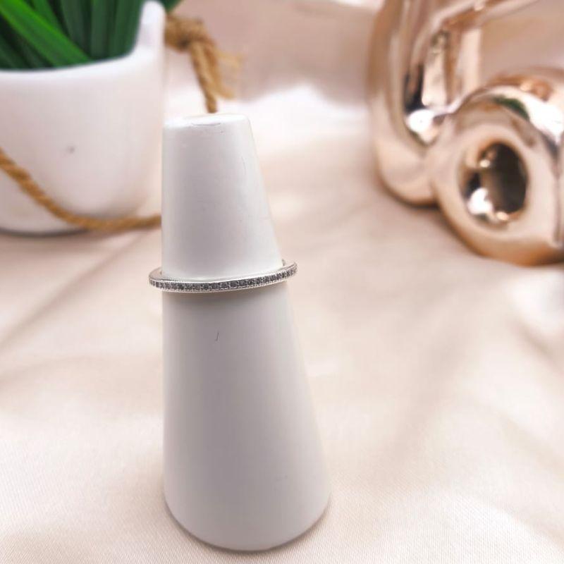 ANEL ARADOR DE ALIANCA COM 1 FILA TODO CRAVEJADO EM ZIRCONIA