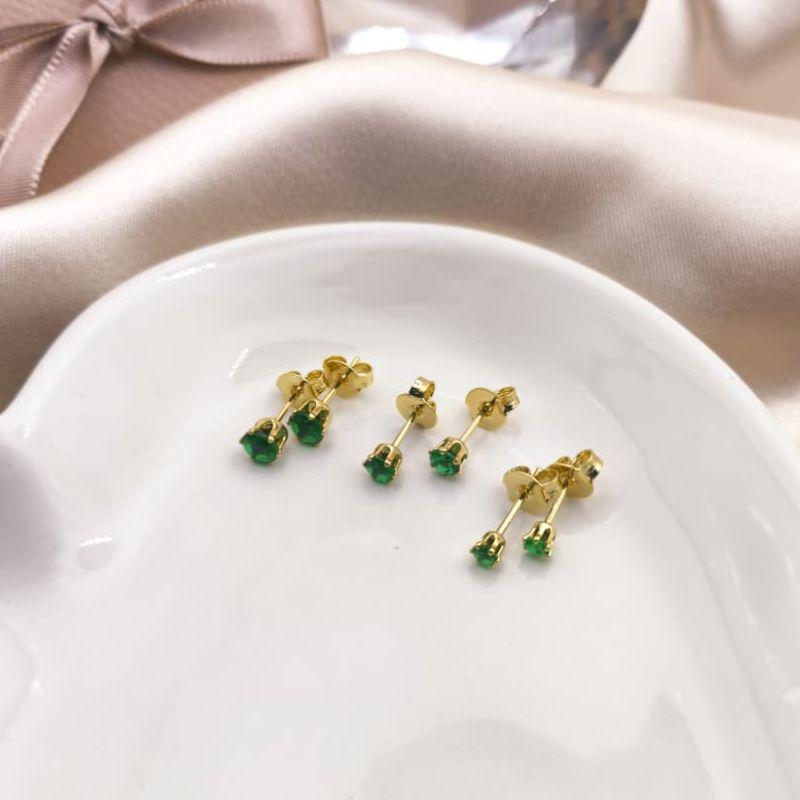 BRINCO TRIO DE PONTO DE LUZ VERDE P,M,G