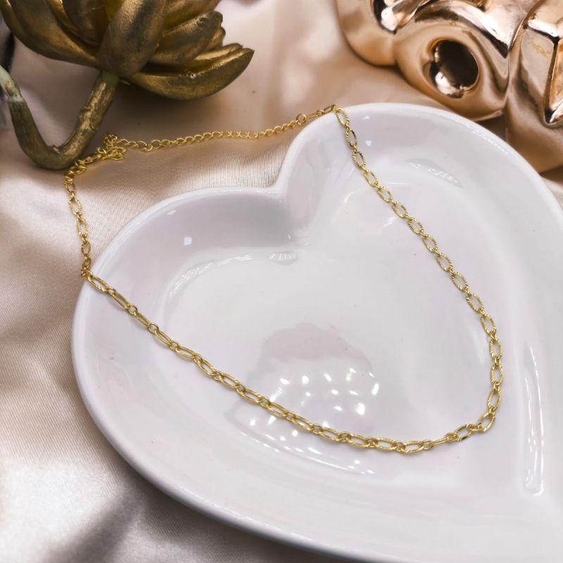 CHOKER EM ELOS AVAIS CRAQUELADOS