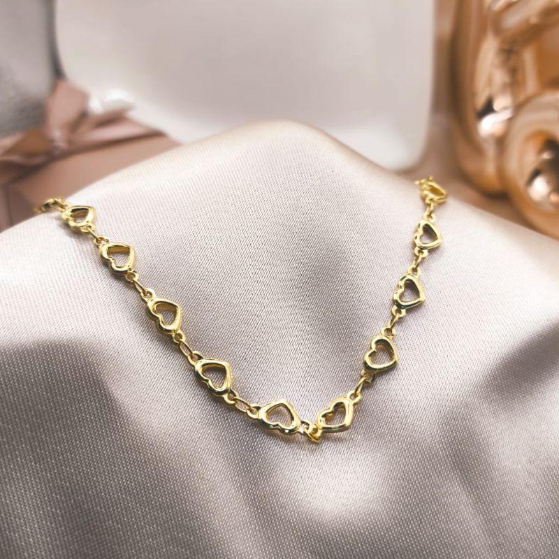 CHOKER TODA COM CORAÇÕES VAZADOS LISIS