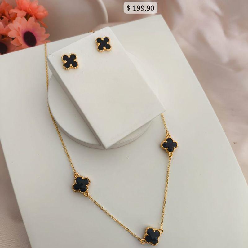 CONJUNTO FLOR DETREVO PRETO