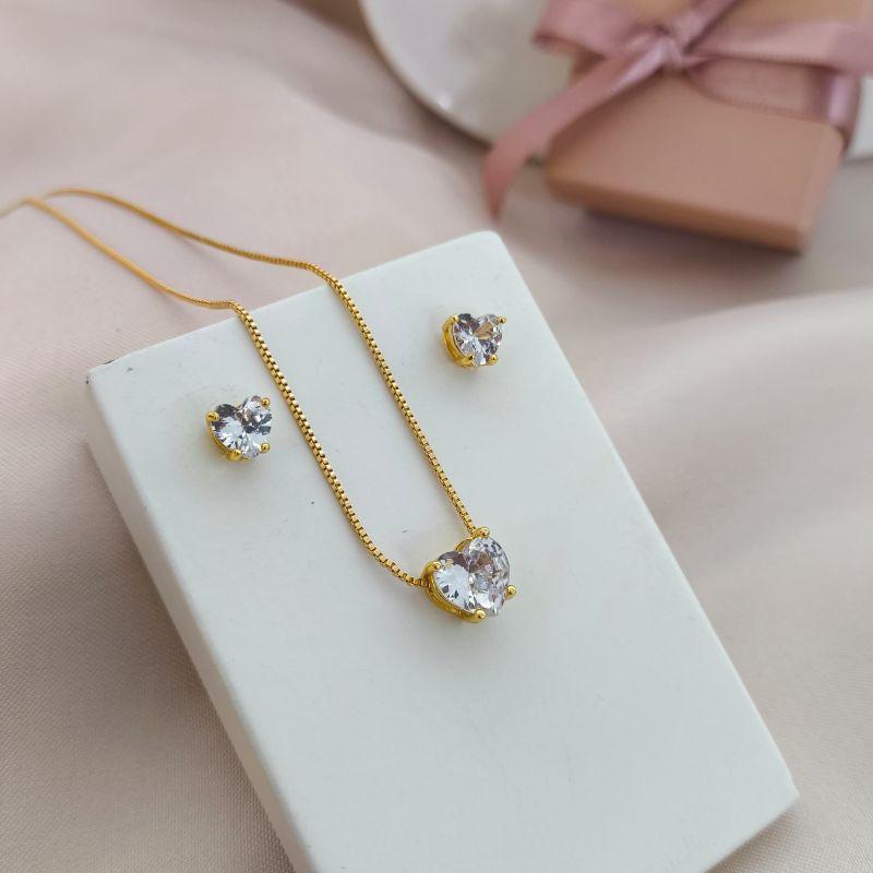 CONJUNTO PEDRA DE CORAÇÃO