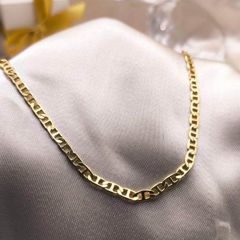 CORRENTE MASCULINA ELO INSPIRAÇÃO GUCCI FECHO GAVETA