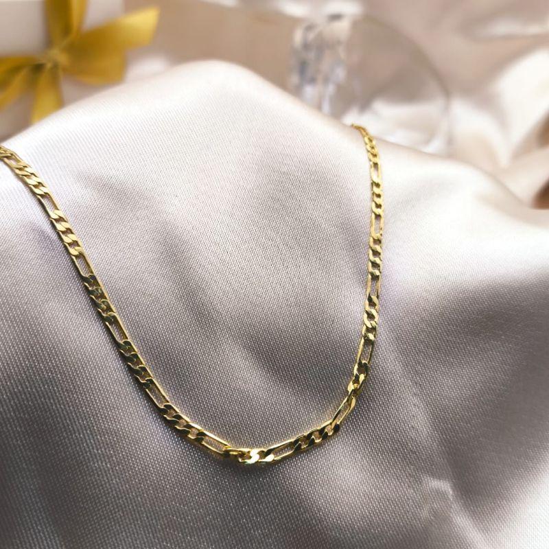 CORRENTE MASCULINA ELO INSPIRAÇÃO GUCCI FINA FECHO GAVETA