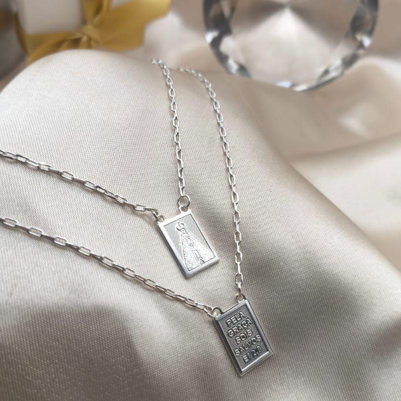 ESCAPULARIO ELO CARTIER COM NOSSA SENHORA APARECIDA