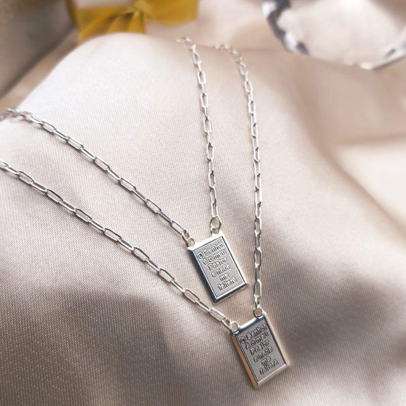 ESCAPULARIO ELO PORTUGUES COM FRASE DEUS É FIEL