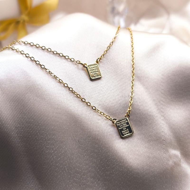 ESCAPULARIO ELO PORTUGUES COM FRASE O SENHOR É MEU PASTOR