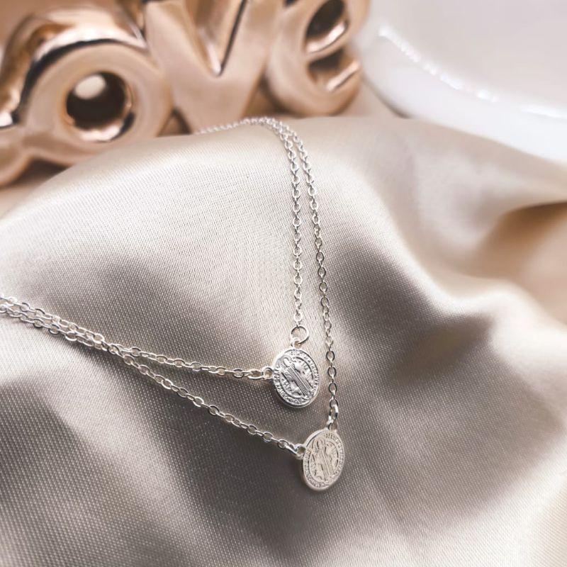 ESCAPULÁRIO ELO POSTUGUES PINGENTE DE SÃO BENTO