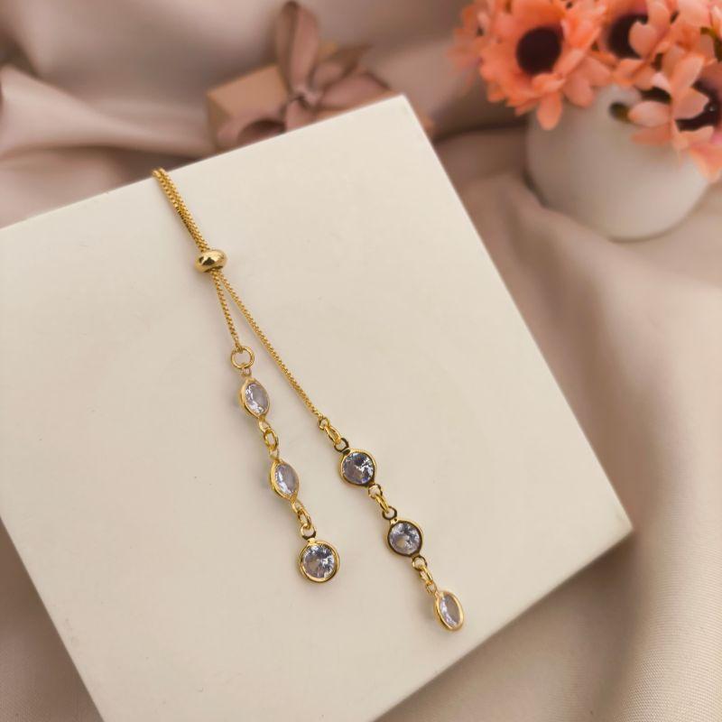 GRAVATINHA VENEZIANA COM 6 PONTOS DE LUZ EM ZIRCONIA