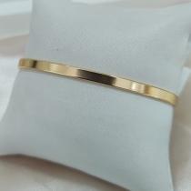 BRACELETE LISO CHATADO 3MM