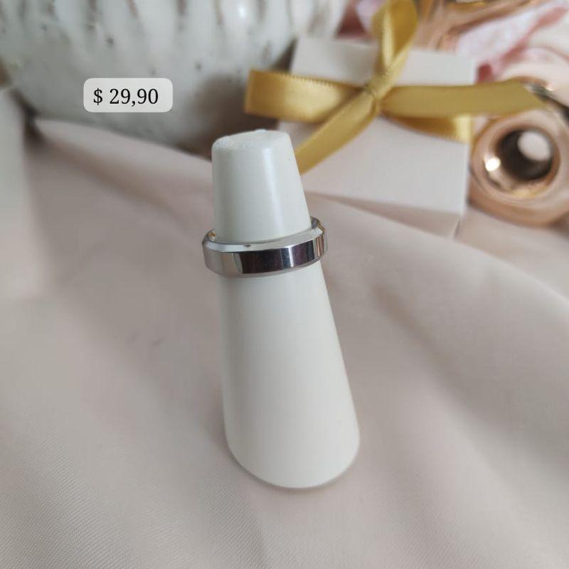 ALIANÇA TRADICIONAL CHANFRADA EM AÇO 6MM