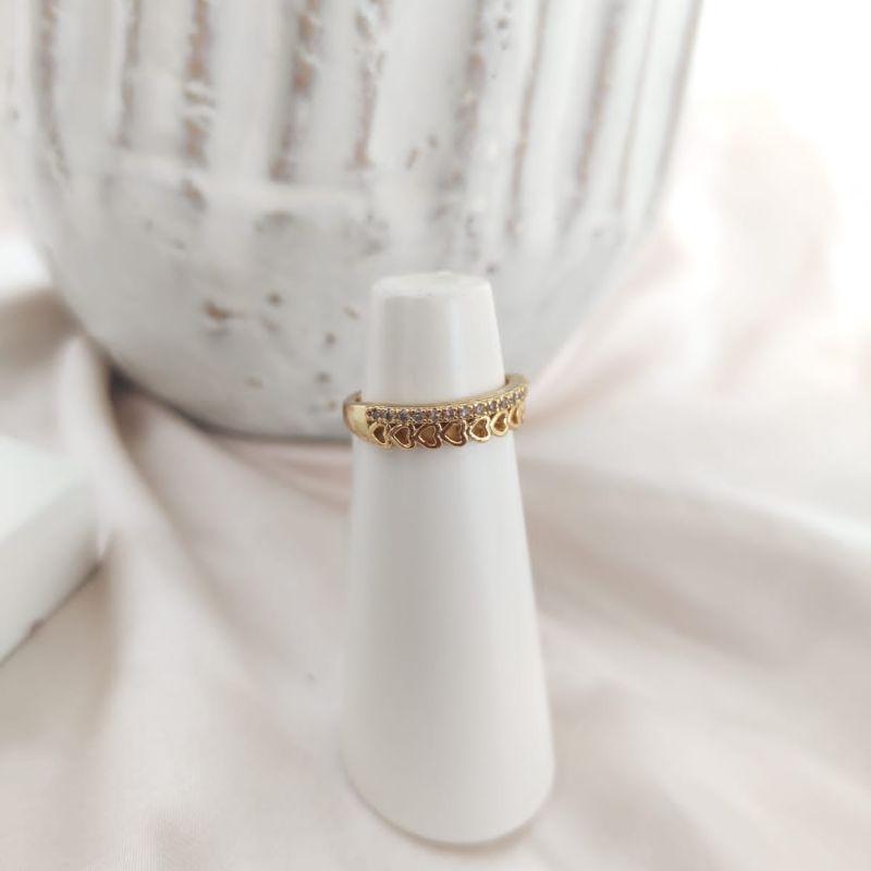 ANEL 2 EM 1 APARADOR E CORAÇÕES VAZADOS