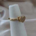 ANEL CHUVEIRINHO CORAÇÃO ALTO 10MM CRAVEJADO ZIRCONIA