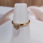 ANEL CHUVEIRINHO CORAÇÃO ALTO CRAVEJADO ZIRCONIA