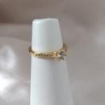 ANEL CRAVEJADO MICRO ZIRCONIA PEDRA SOLITARIA ALTA ZIRCONIA