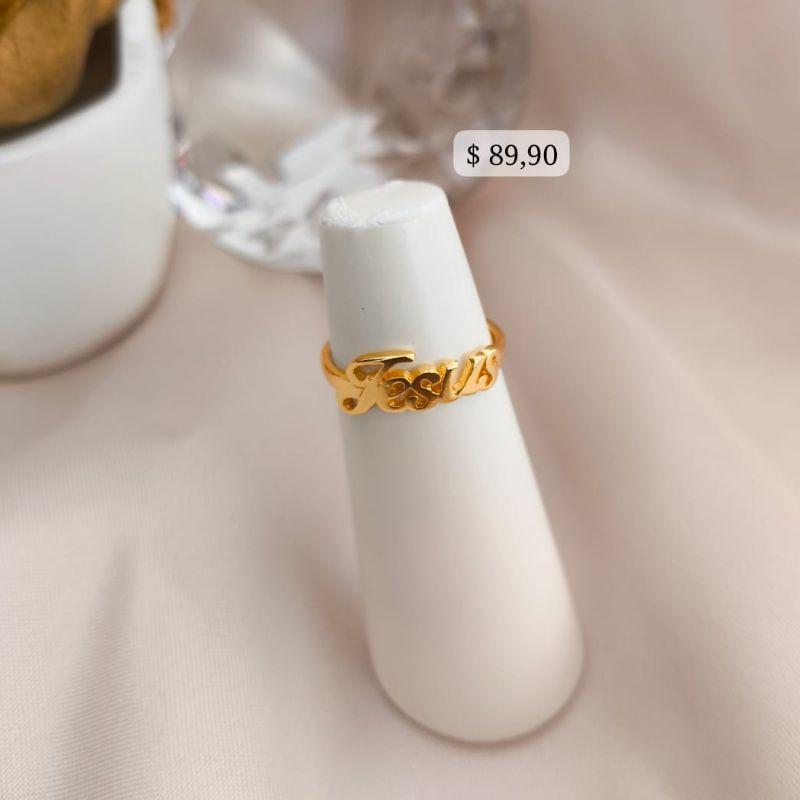 ANEL LISO COM NOME JESUS