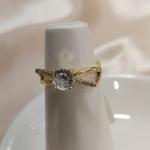 ANEL SOLIRARIO PEDRA 6MM 2 EM 1 DETALHE QUADRADO LISO E CRAVEJADO