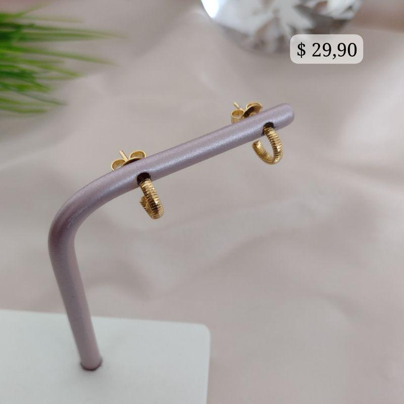 ARGOLA TRANCADA NA HORIZONTAL LISA PP