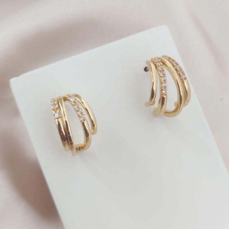 BRINCO 4 EM 1 SENDO 2 LISOS E 2 CRAVEJADO EM MMICRO ZIRCONIA