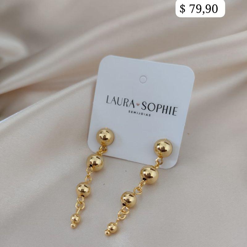 BRINCO 4 ESFERAS DOURADAS