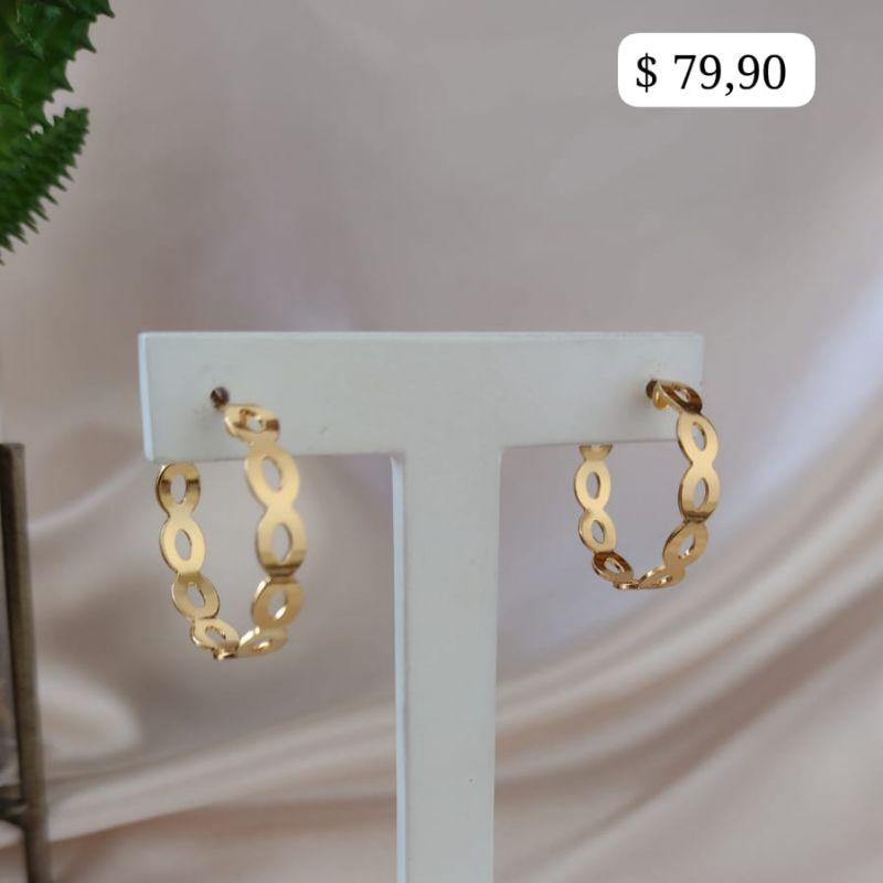 BRINCO ARGOLA COM ELOS 27MM