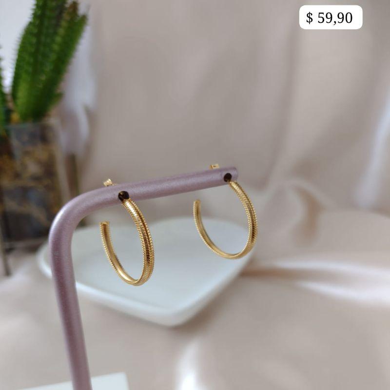 BRINCO ARGOLA FOSCA 25MM