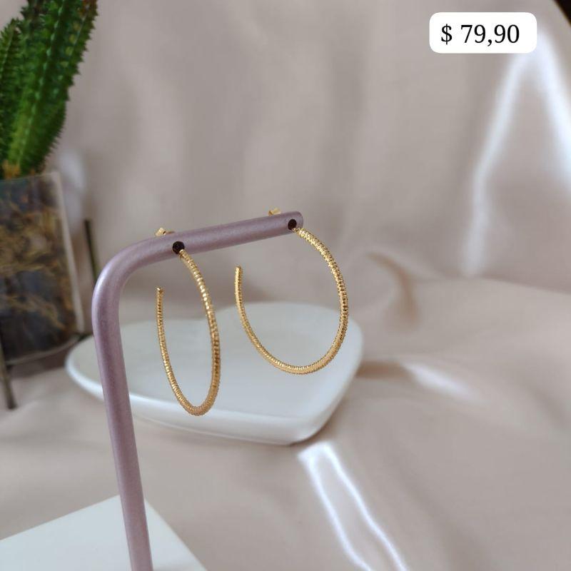 BRINCO ARGOLA FOSCA 40MM