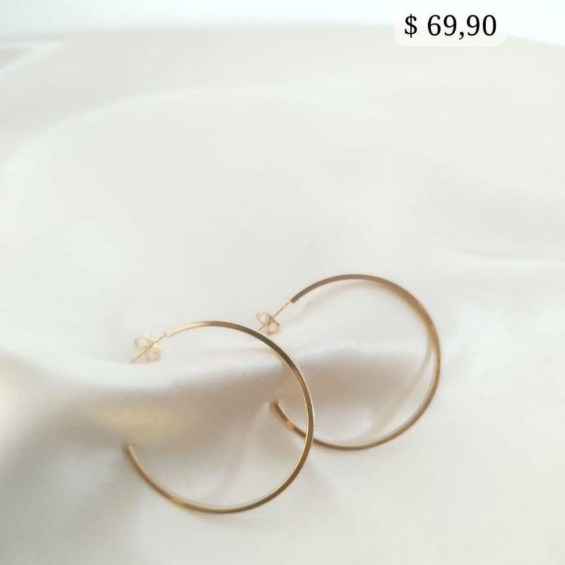 BRINCO ARGOLA LISA CHATADA