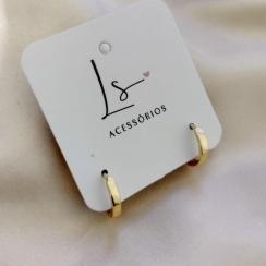BRINCO ARGOLA QUADRADA 12MM