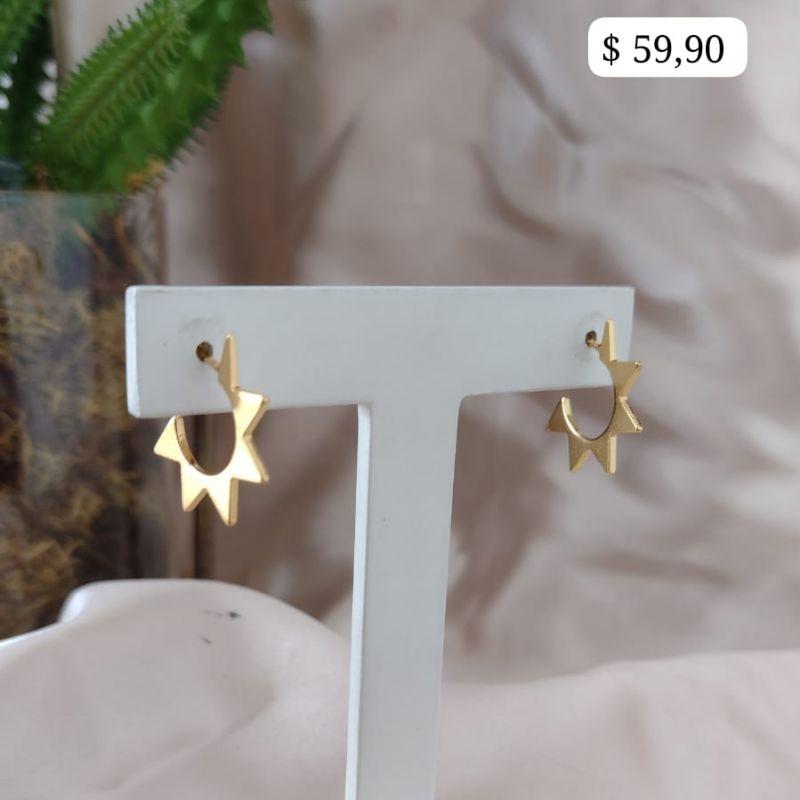 BRINCO ARGOLA TODA EM TRIANGULO