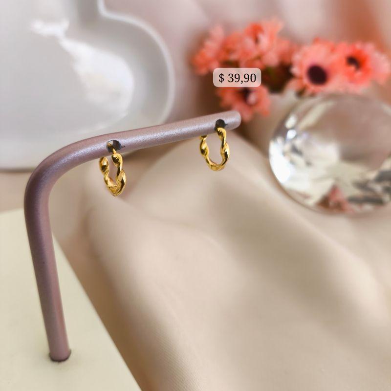 BRINCO ARGOLA TORCIDA LISA 13MM