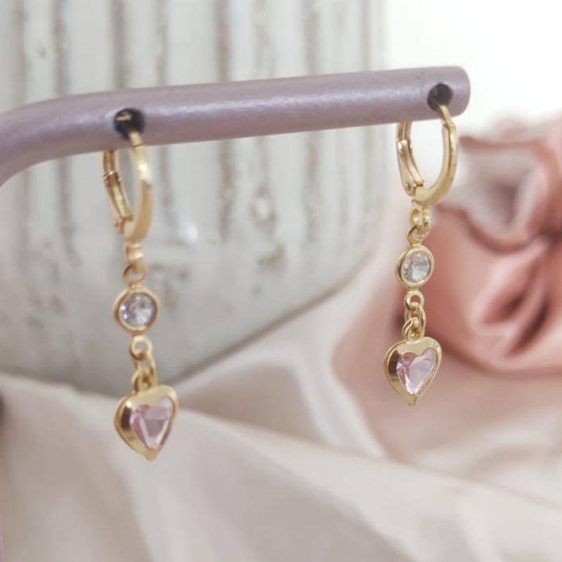 BRINCO ARTICULADOR COM PONTO DE LUZ E CORAÇÃO ROSA