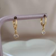 BRINCO ARTICULADOR PEDRA REDONDA ZIRCONIA 4MM