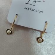 BRINCO ARTICULADOR PLACA DE CORAÇÃO COM PONTO DE LUZ